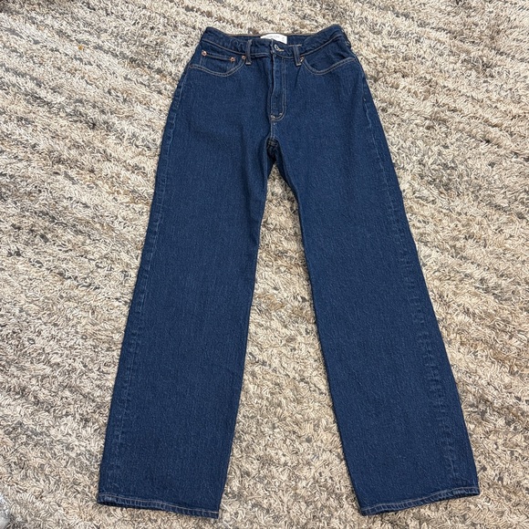 Abercrombie & Fitch Other - Abercrombie & Fitch women’s The 90s Relaxed high rise Dark Wash Jeans sz 27